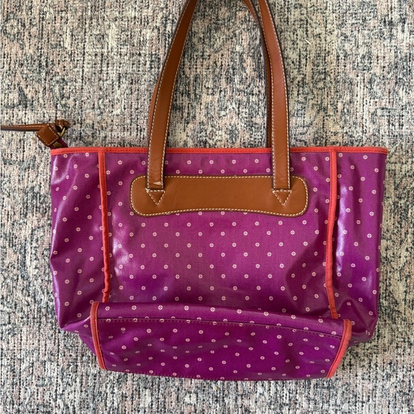 Fossil Purple Tote Bag - Picture 2 of 3